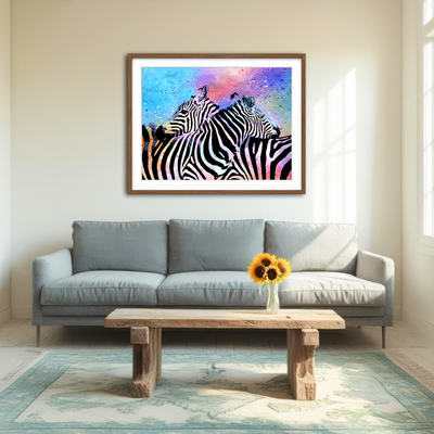 AUTO-MOCKUP ROOM | Zebras Wall Art