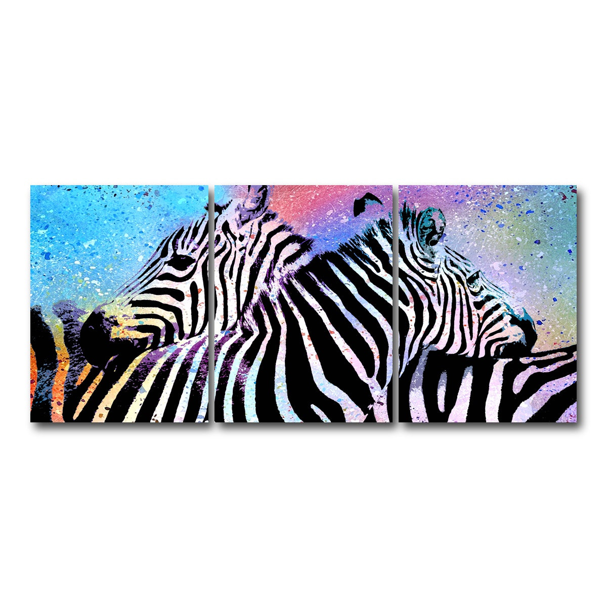 AUTO-MOCKUP WHITE | zebras | 3 Piece | Gallery Wrap Canvas | group=18x24