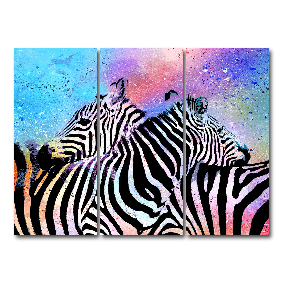 AUTO-MOCKUP WHITE | zebras | 3 Piece | Gallery Wrap Canvas | group=8x18