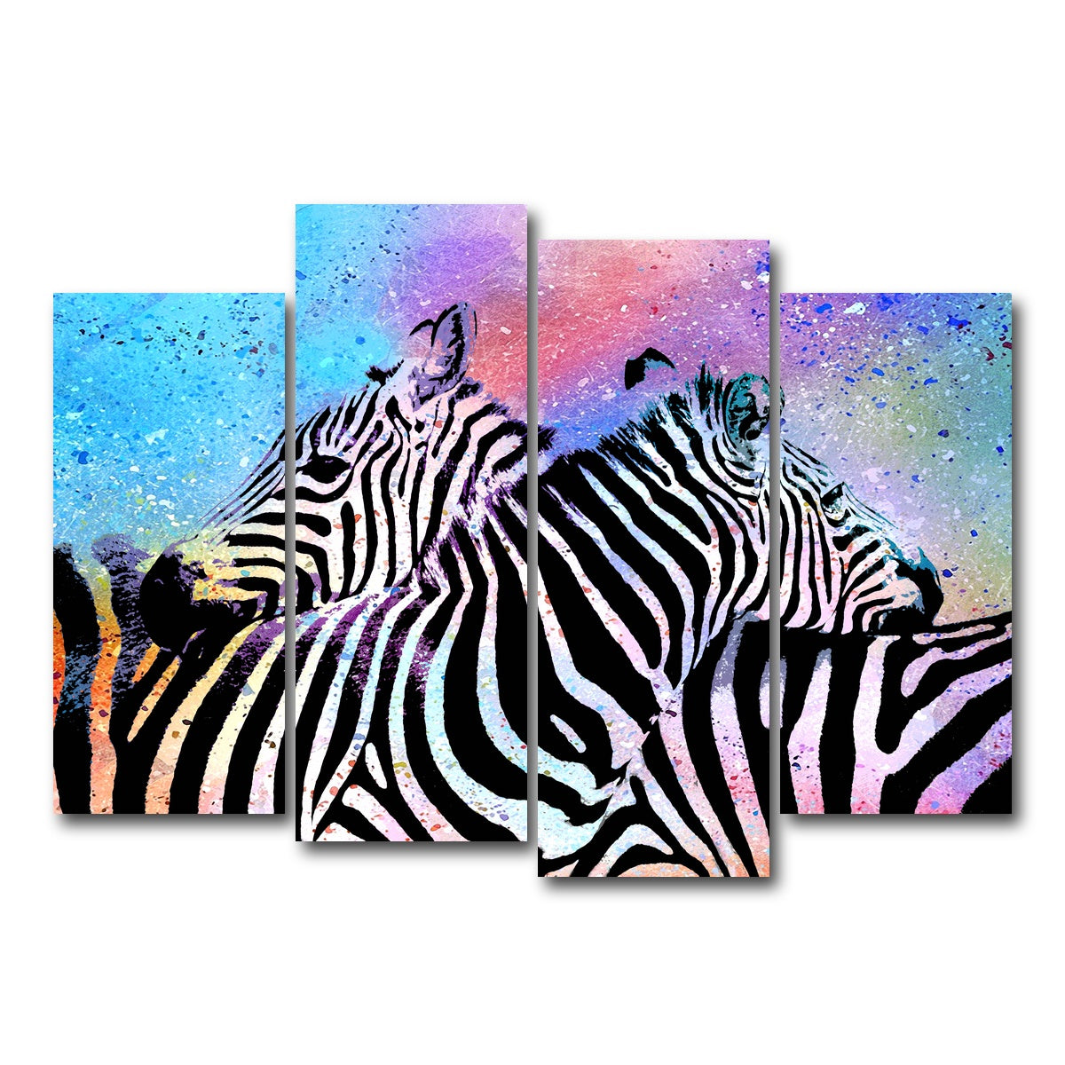 AUTO-MOCKUP WHITE | zebras | 4 Piece | Gallery Wrap Canvas | group=4_normal