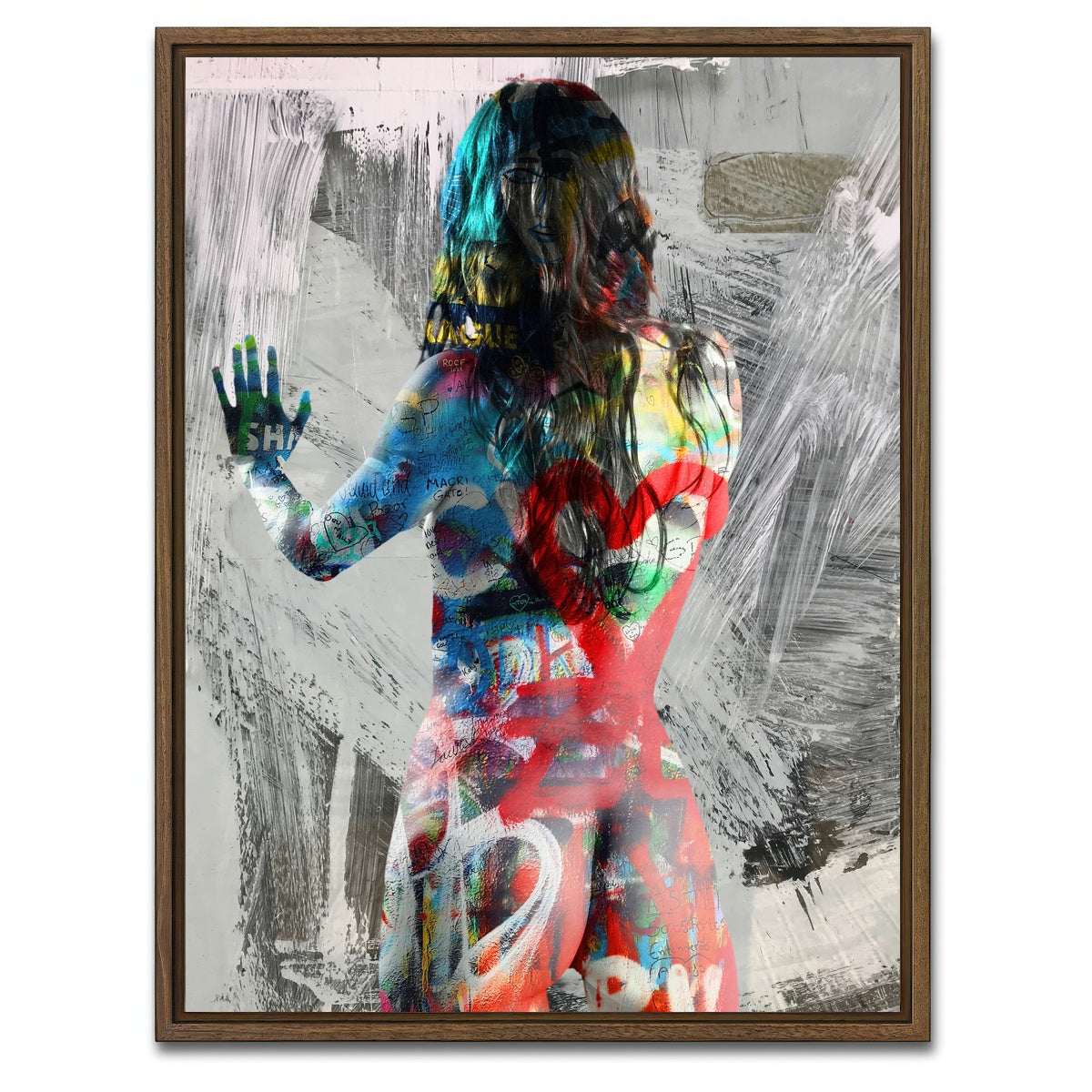 AUTO-MOCKUP WHITE | zed | 1 Piece | Walnut Framed Canvas | group=3x4