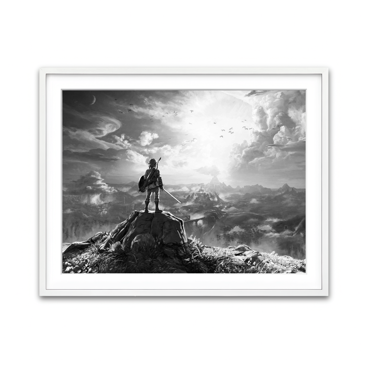 Framed Print 4x3 White