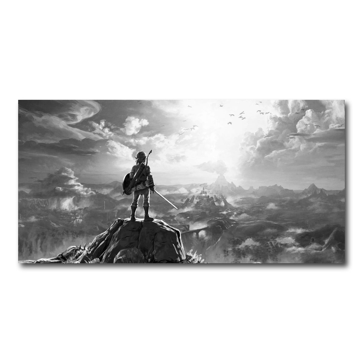 AUTO-MOCKUP WHITE | zelda grayscale | 1 Piece | Gallery Wrap Canvas | group=2x1