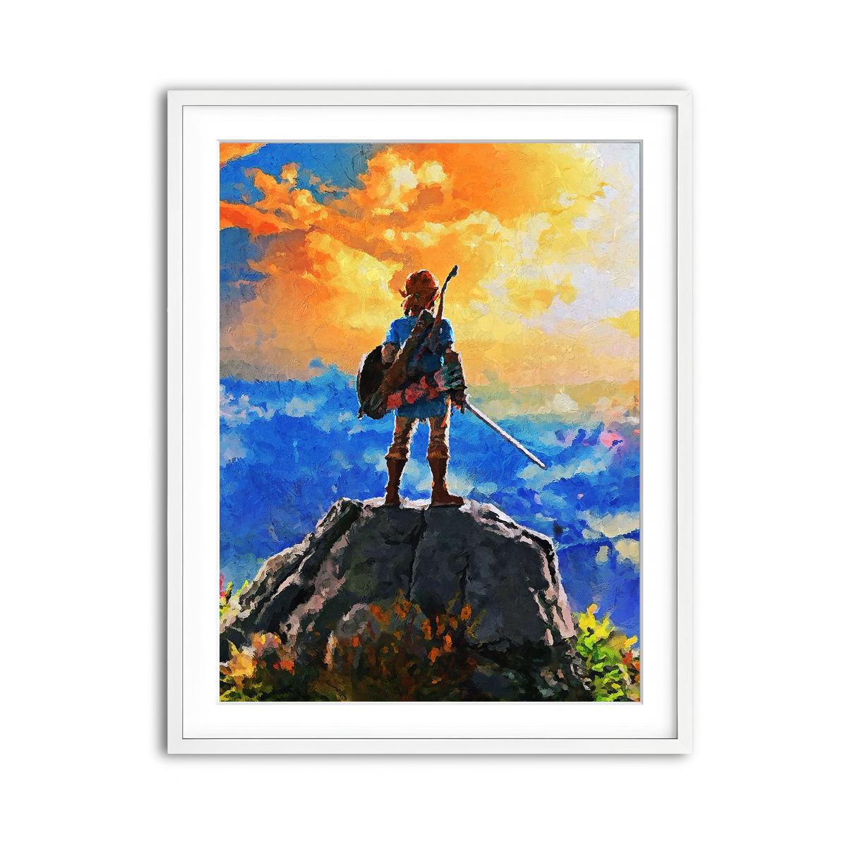 Framed Print 3x4 White