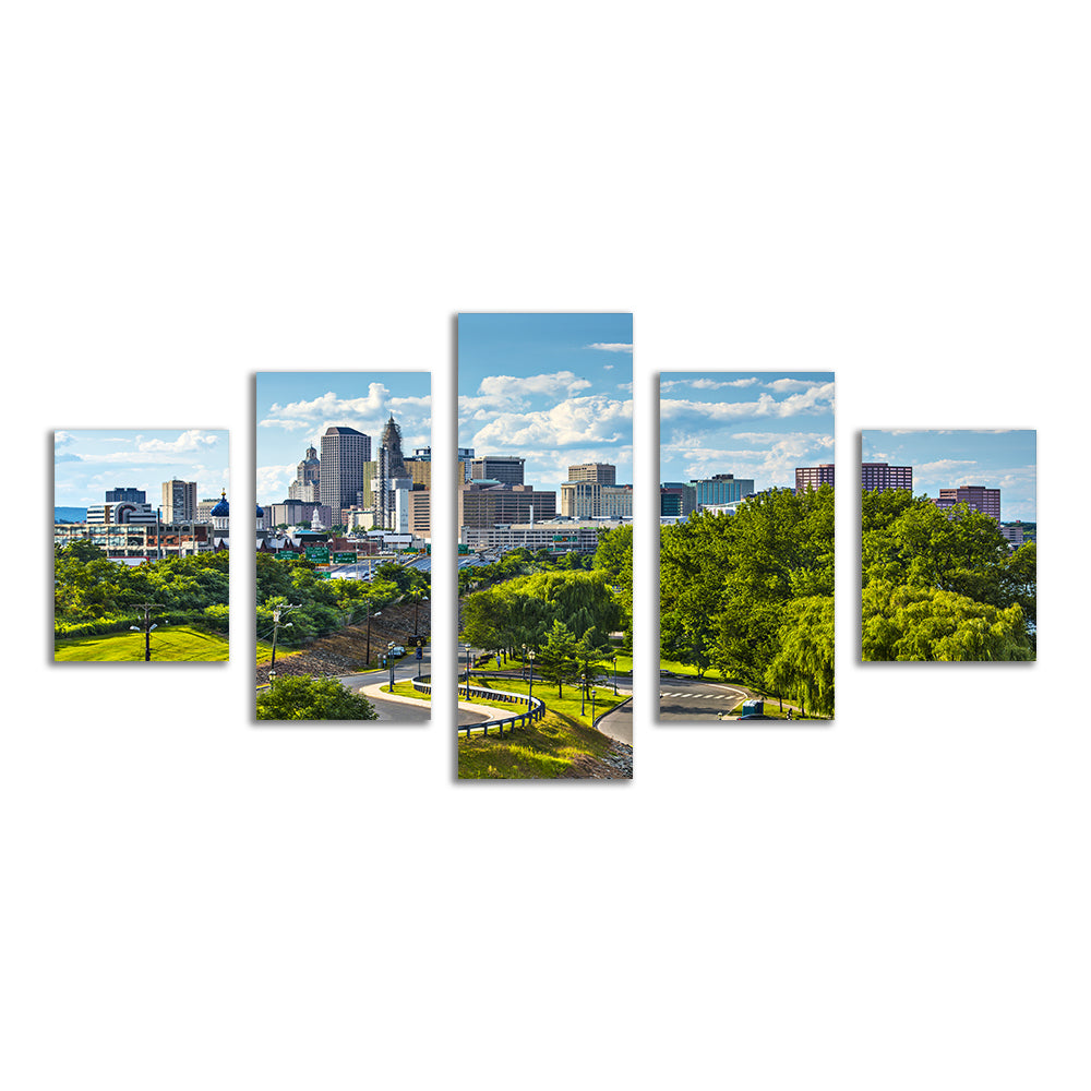 Hartford Downtown Cityscape