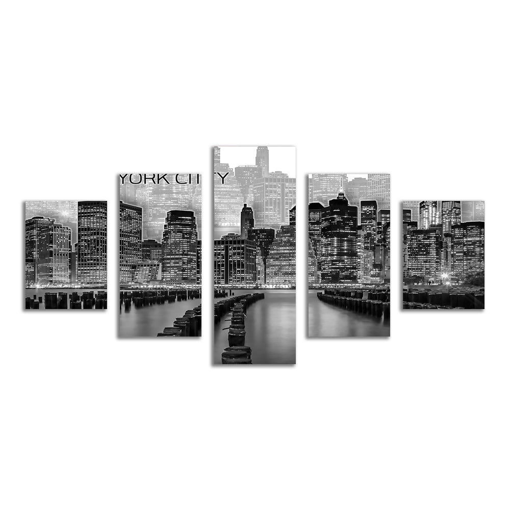 Manhattan Skyline Graphic Art Wall Art