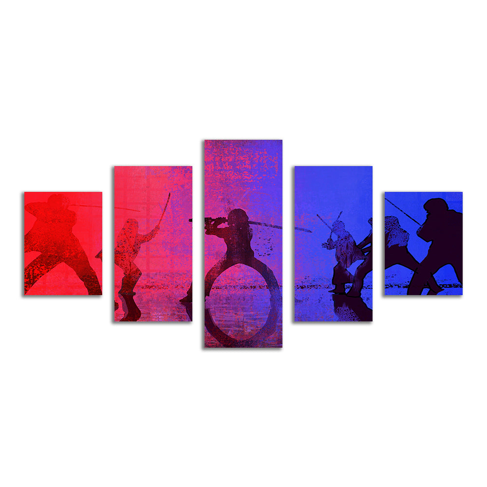 Samurai vs The Bride Wall Art