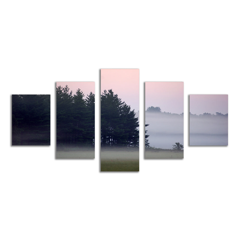 Misty Wisconsin Morning Castle Rock Lake Wall Art
