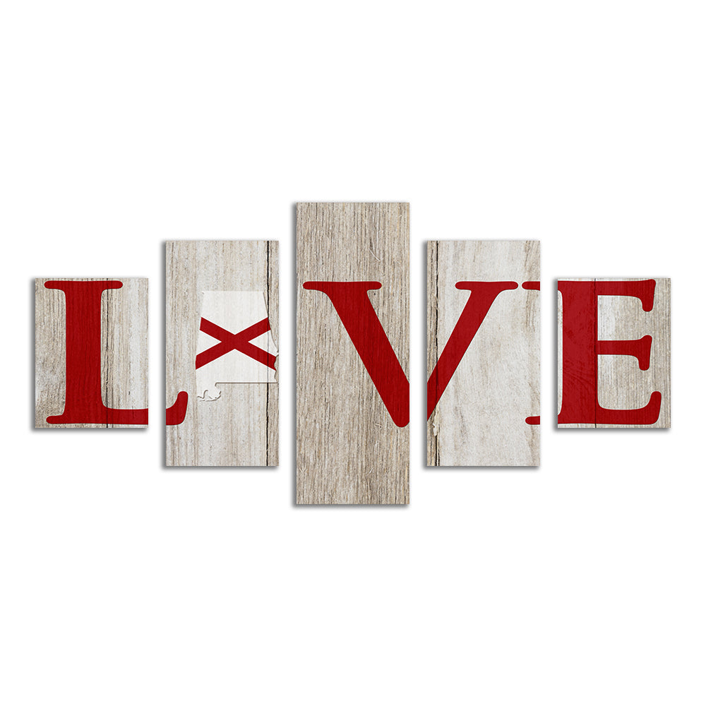 Love Alabama Wall Art