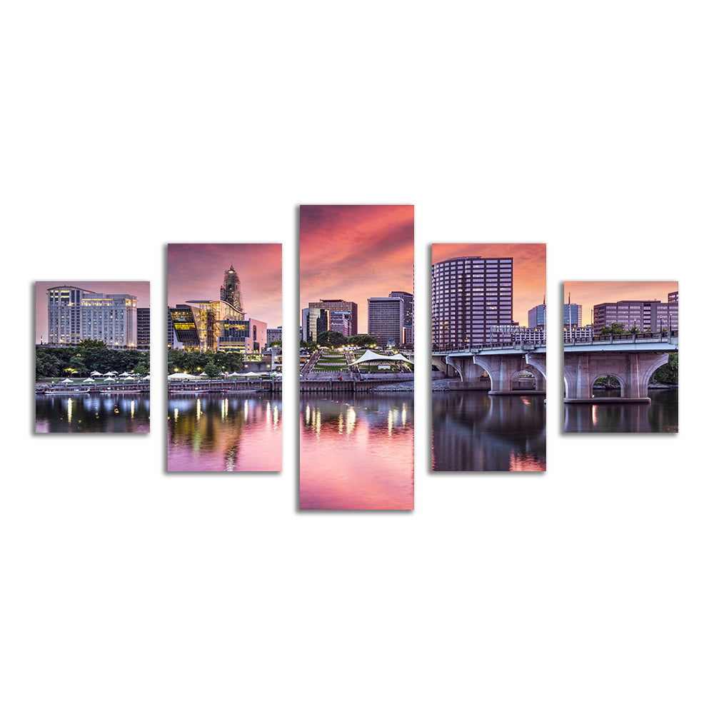Hartford Skyline Wall Art