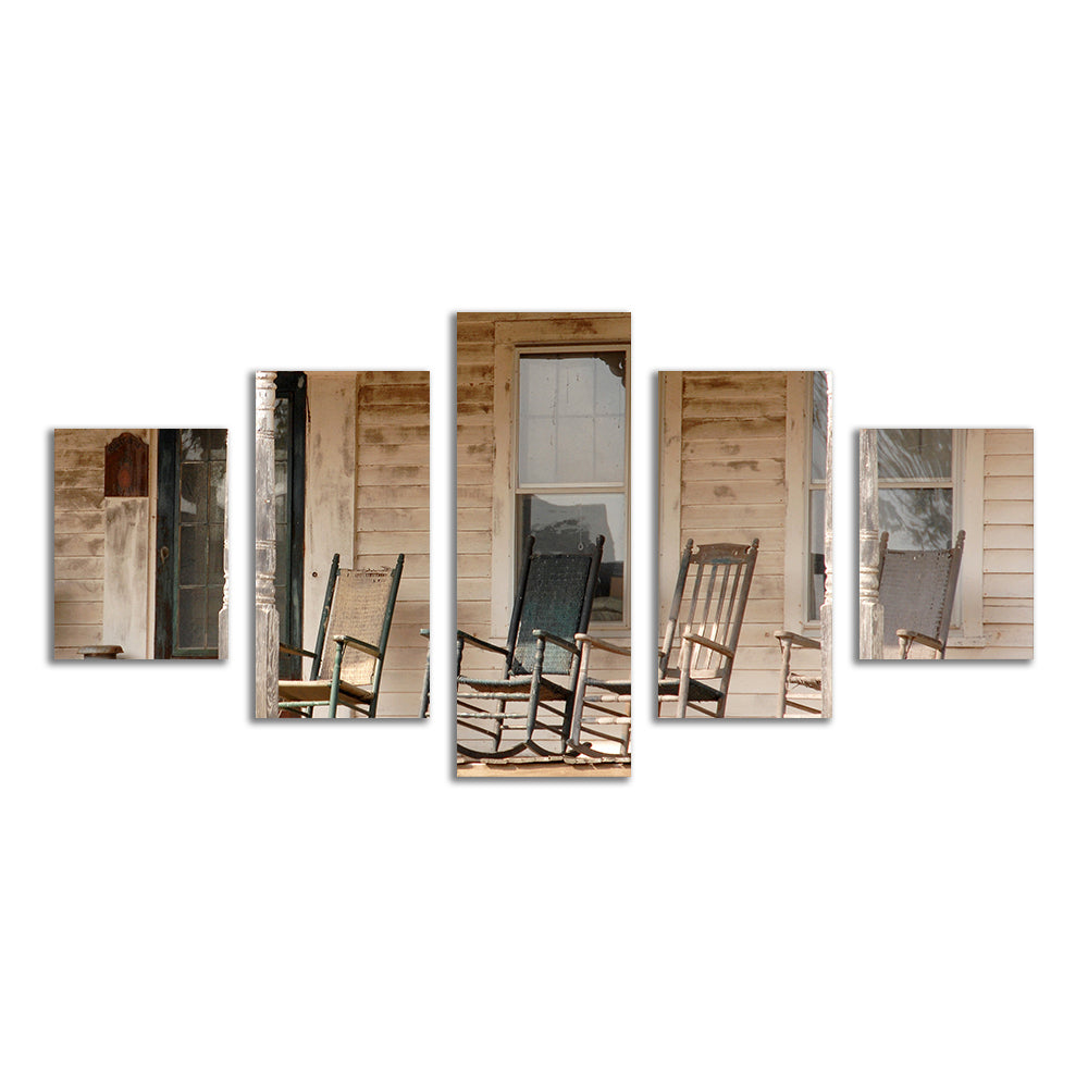 Antique Rocking Chairs in Rural Connecticut Wall Art