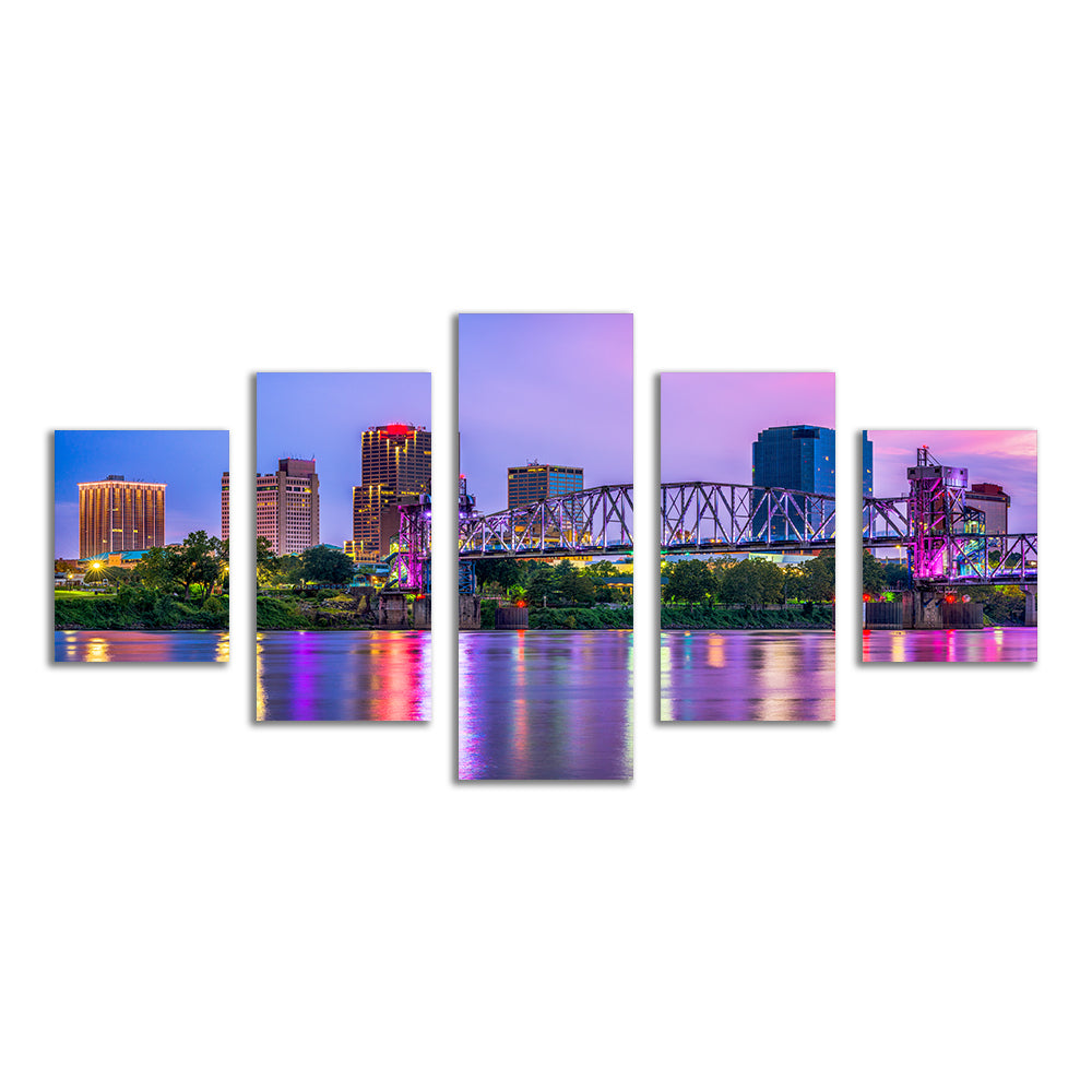 Little Rock Skyline Wall Art