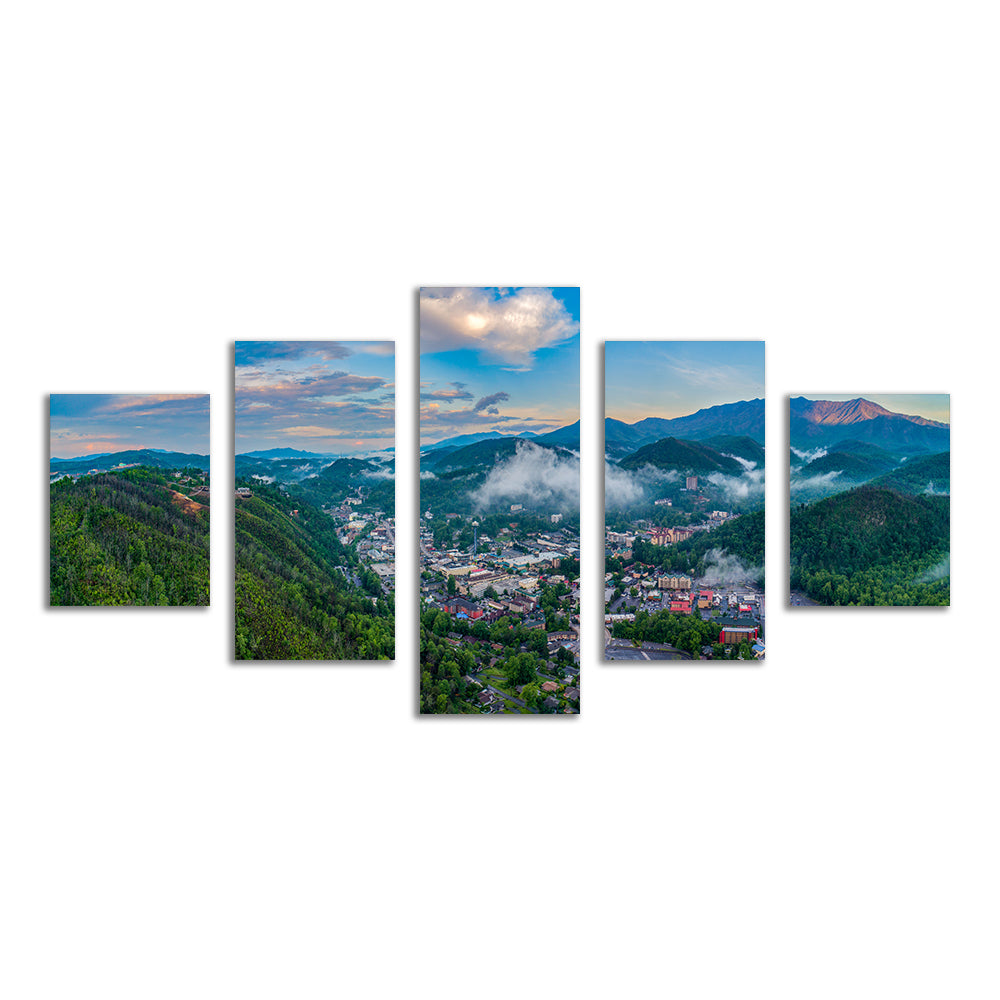 Gatlinburg Aerial Wall Art