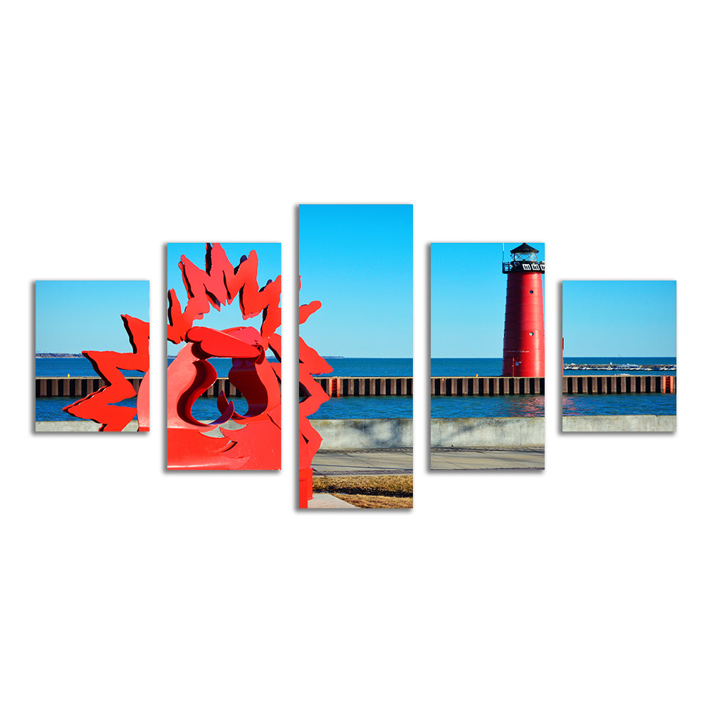 North Pier Lighthouse Wall Art