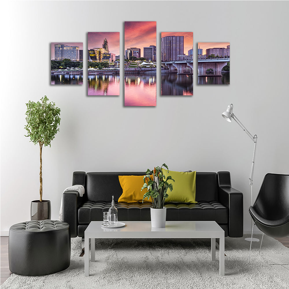 Hartford Skyline Wall Art