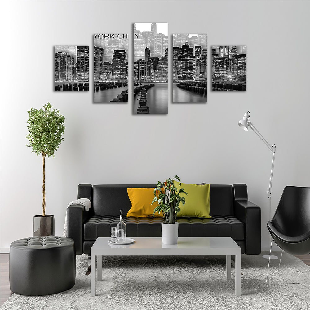 Manhattan Skyline Graphic Art Wall Art