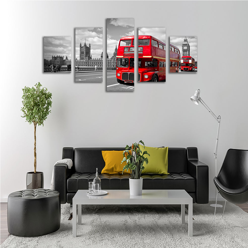 Red Buses in London Wall Art
