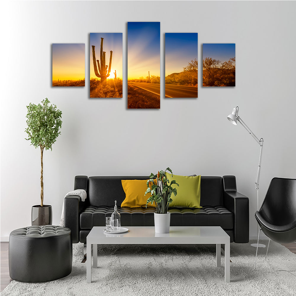 Saguaro National Park Setting Sun Wall Art