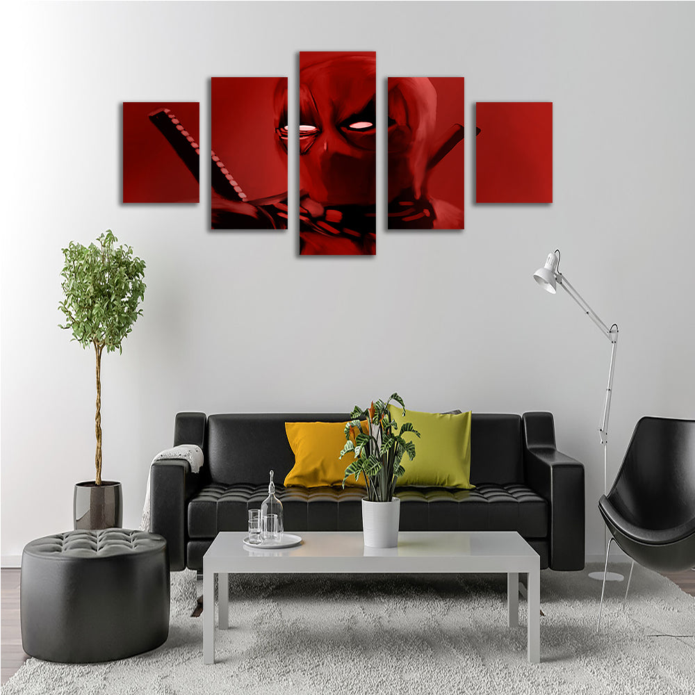 Dead In Red Wall Art