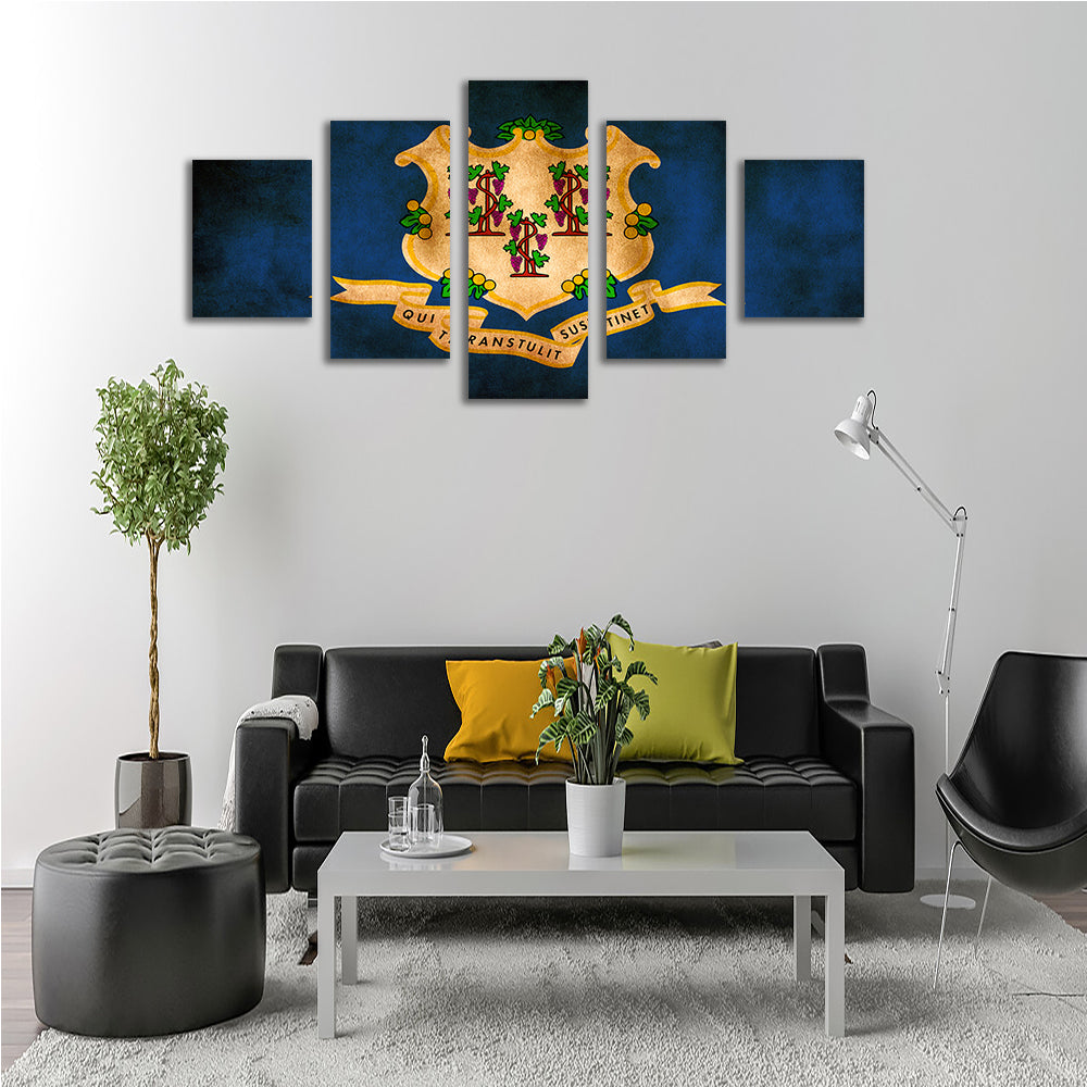 Connecticut State Flag Wall Art