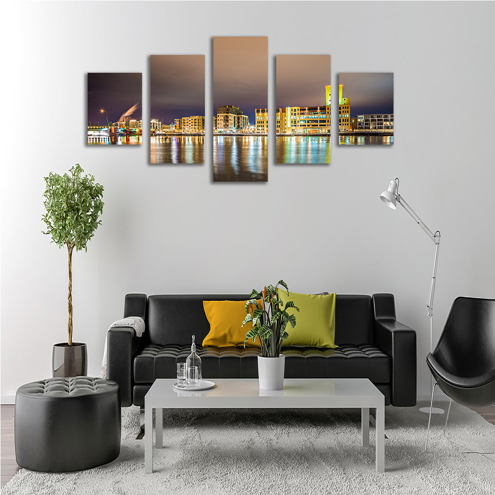 Green Bay City Skyline Wall Art