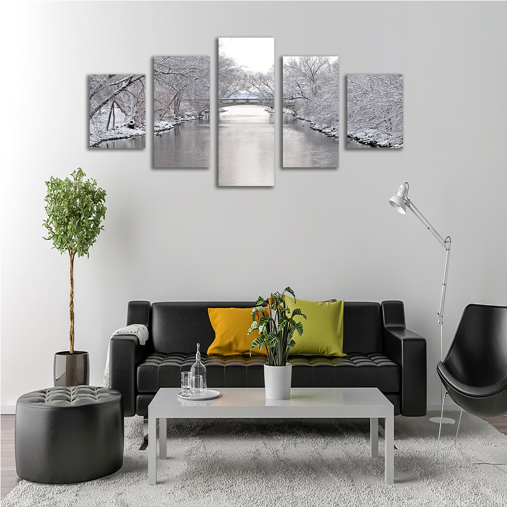 Yahara River In Madison Winter Wall Art