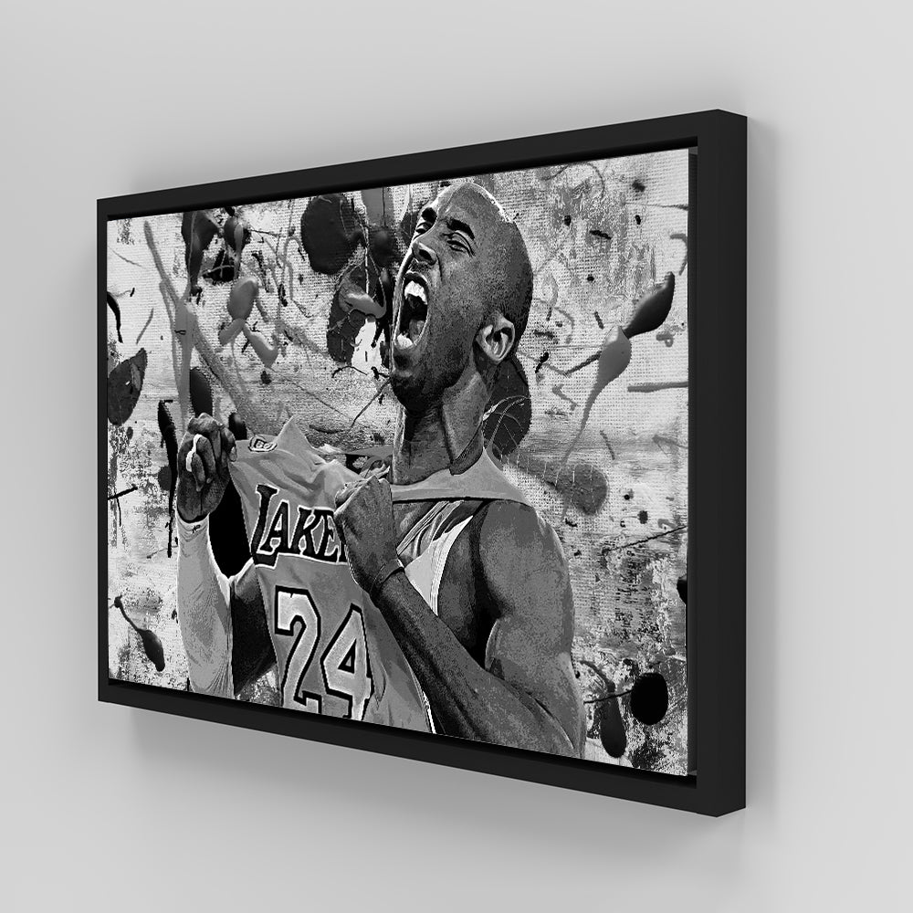 The Black Mamba Grayscale Wall Art