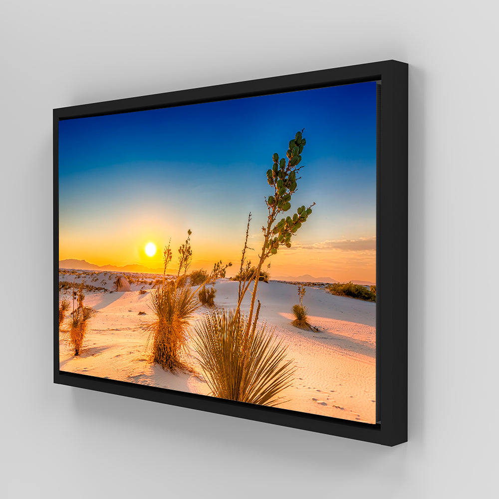 White Sands Sunset Wall Art