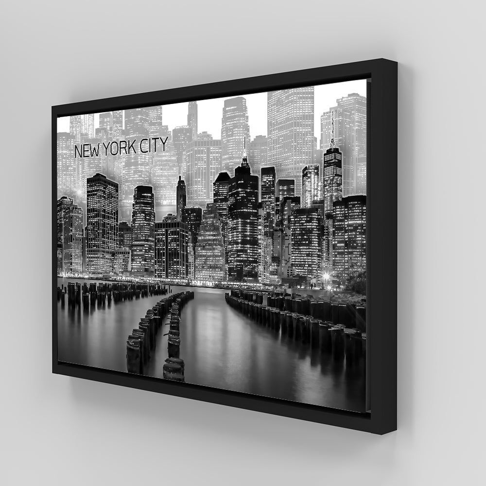Manhattan Skyline Graphic Art Wall Art
