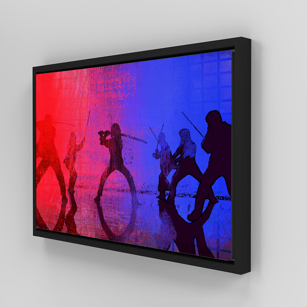 Samurai vs The Bride Wall Art