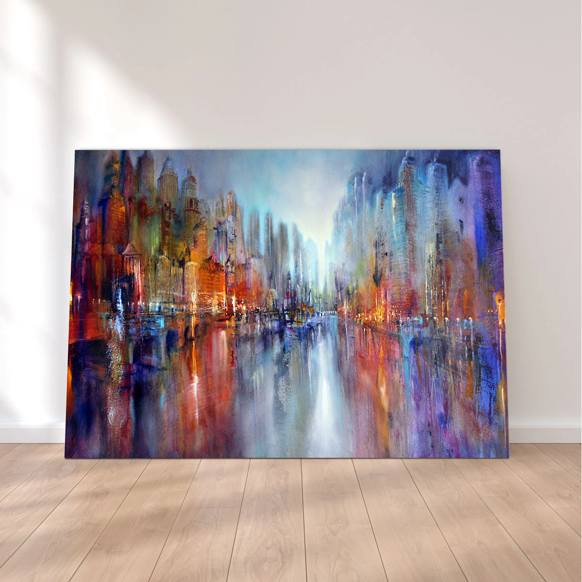 City by the River Wall Art