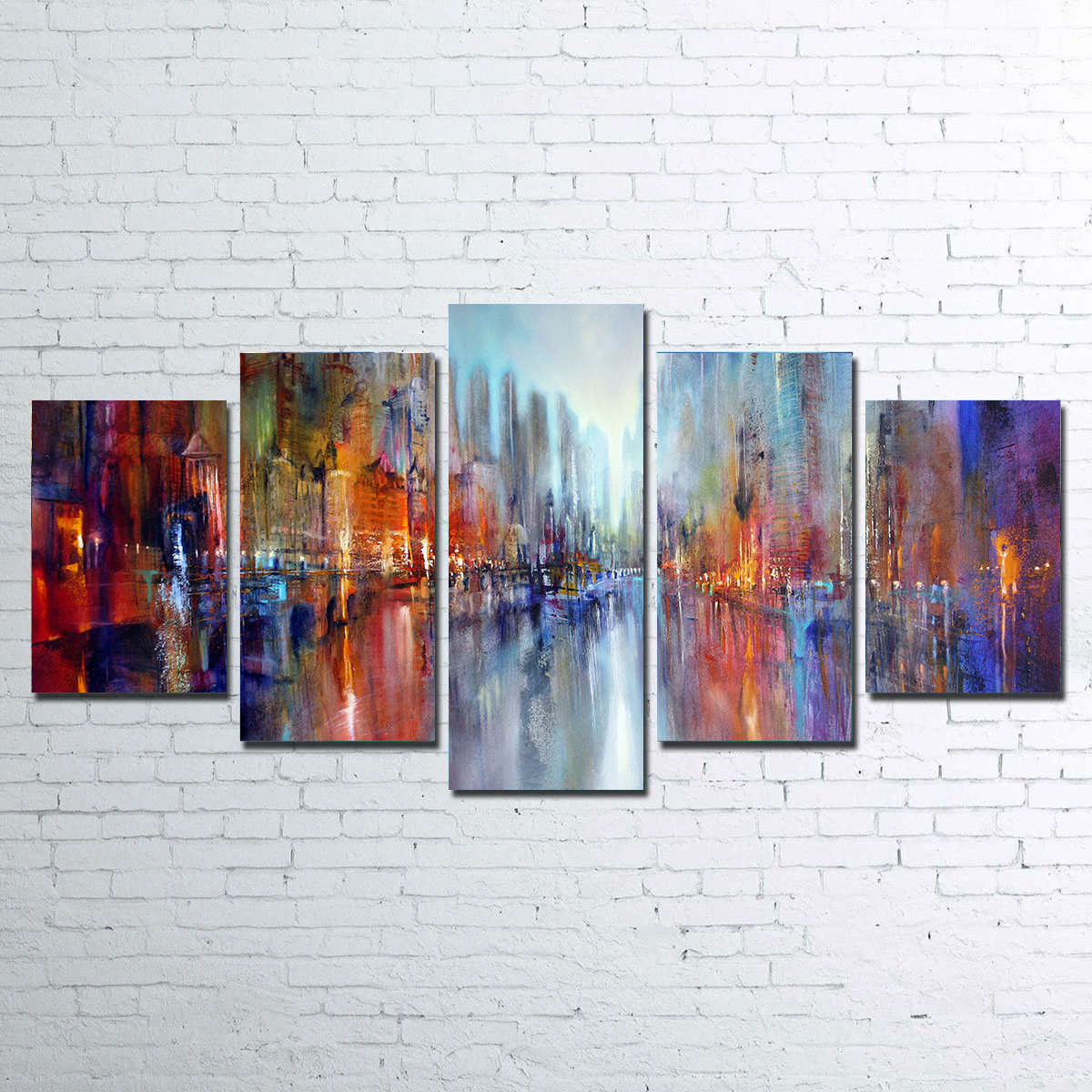 City by the River Wall Art
