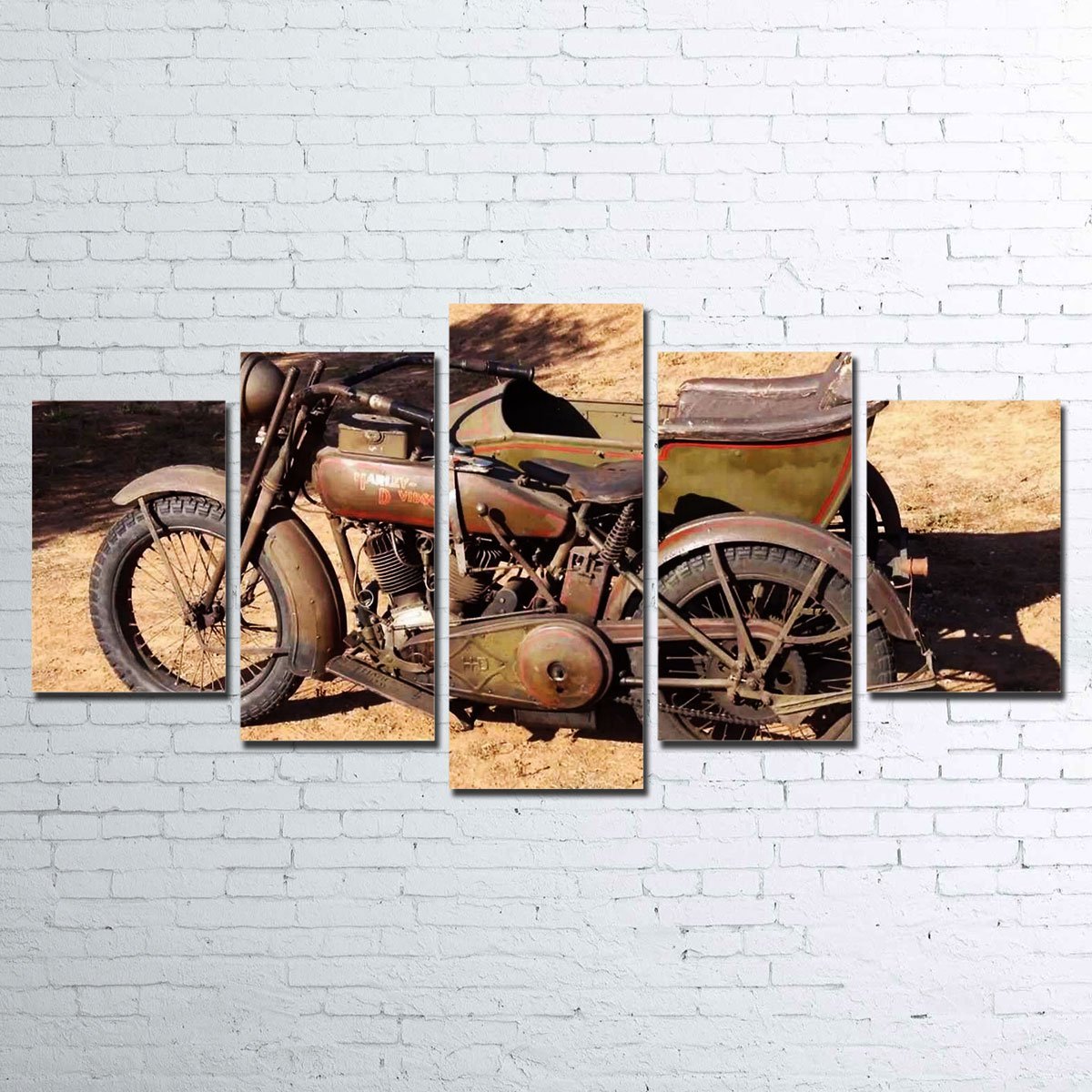 Harley Davidson 1919 5 Piece Wall Art