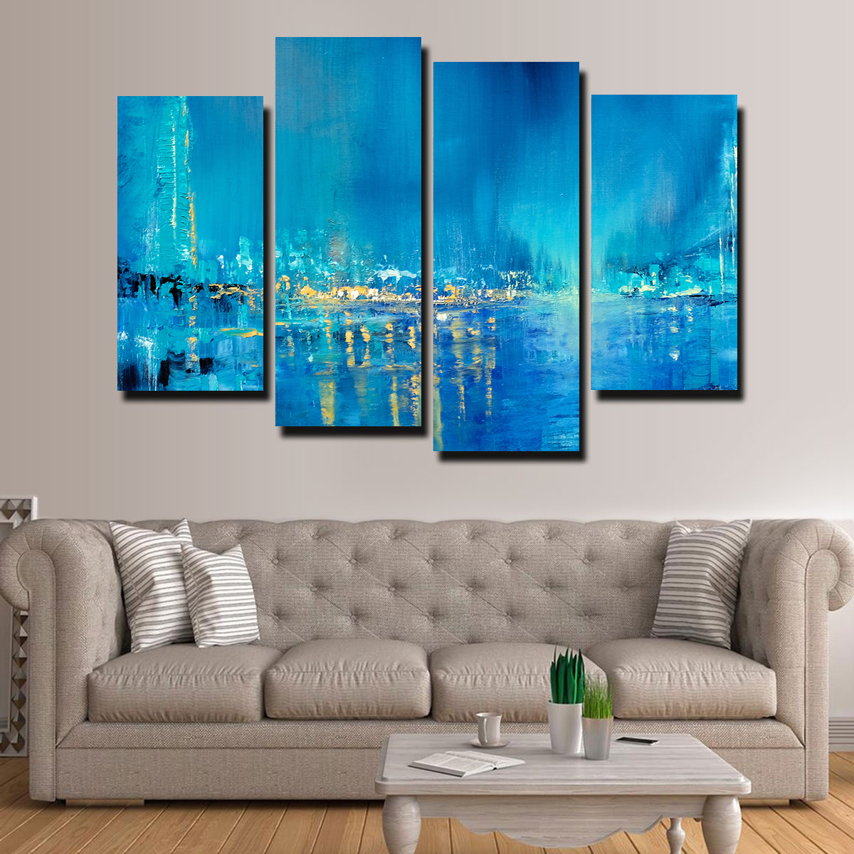 Seagulls Over the Bridges Wall Art