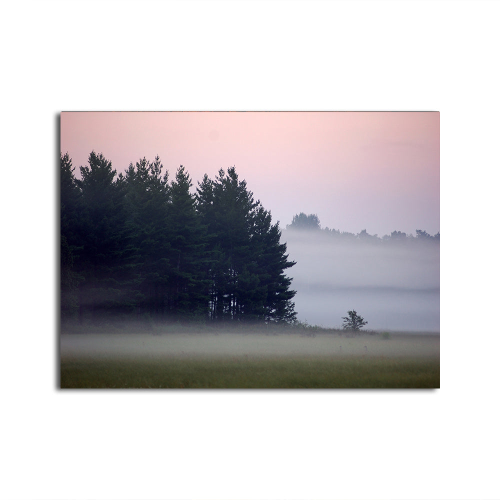 Misty Wisconsin Morning Castle Rock Lake Wall Art