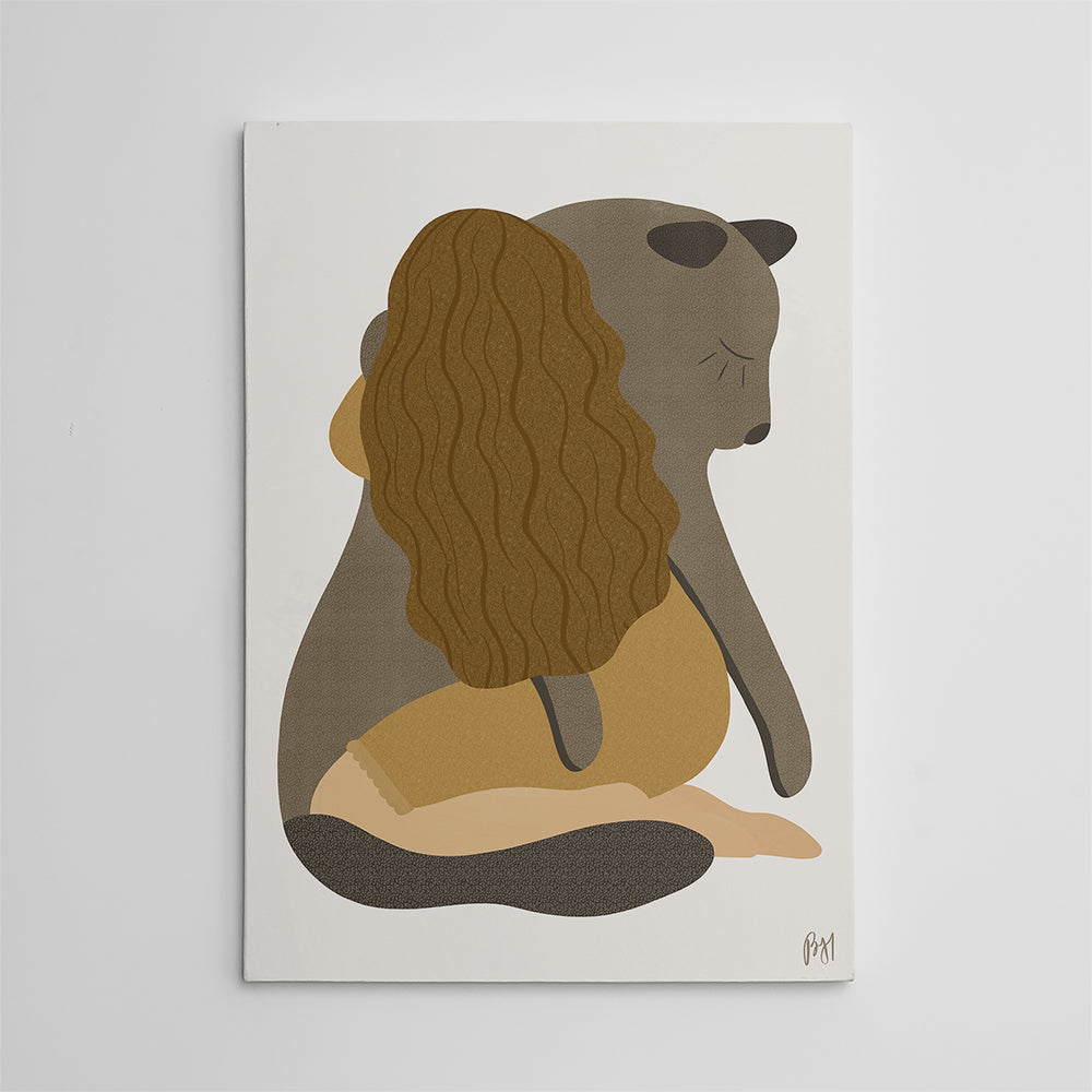 Girl Tenderness Wall Art