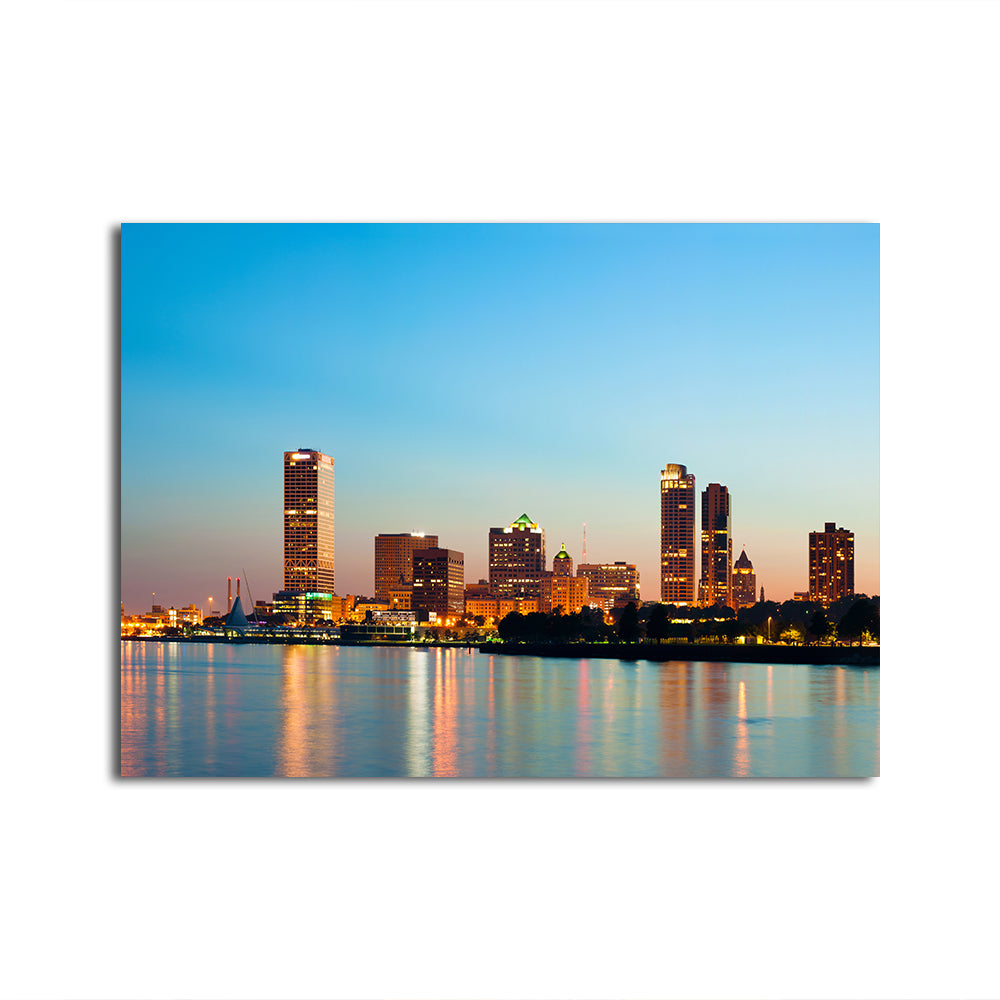 Milwaukee Skyline At Twilight
