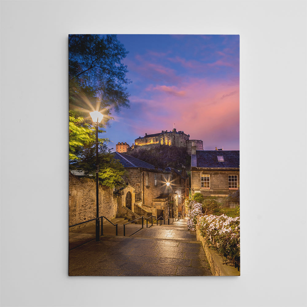 Edinburgh Castle Sunset Wall Art