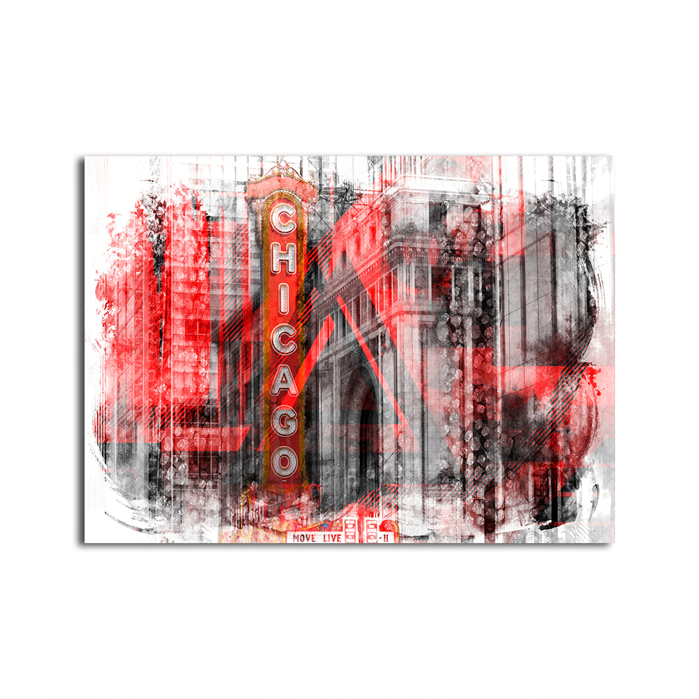 Chicago _ Geometric Mix No. 4 Wall Art