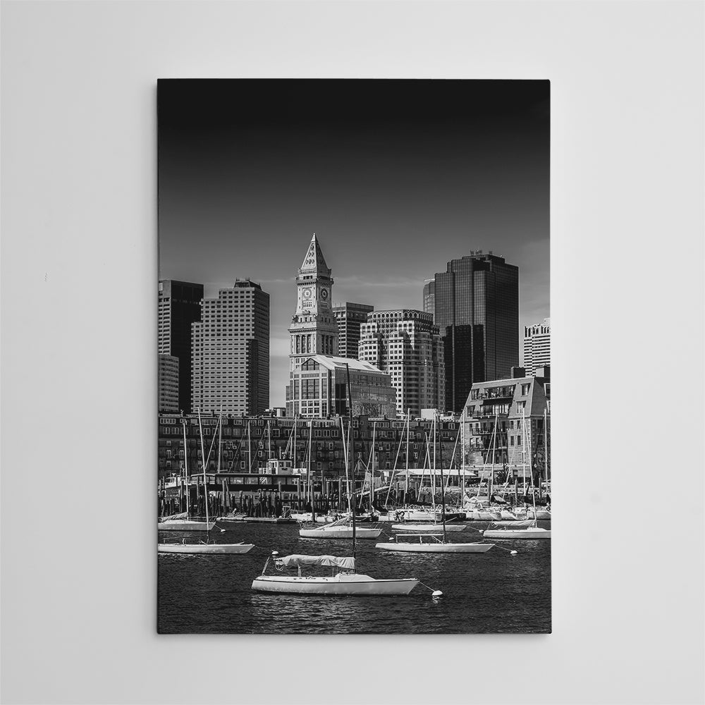 Boston Financial District _ Monochrome Wall Art