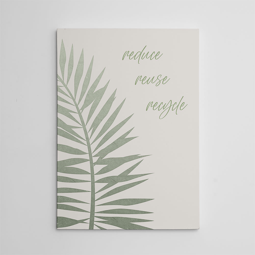 Reduce - Reuse - Recycle Wall Art