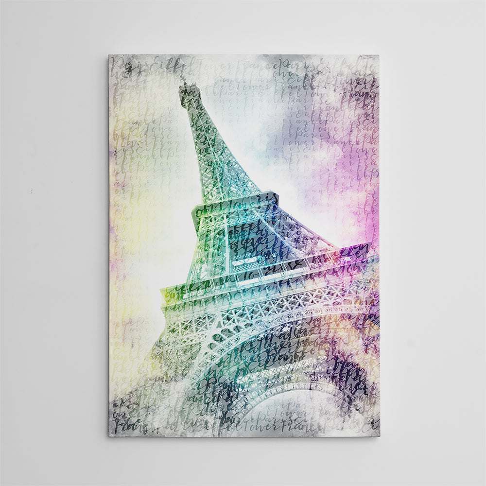 Paris Watercolor Eiffel Tower