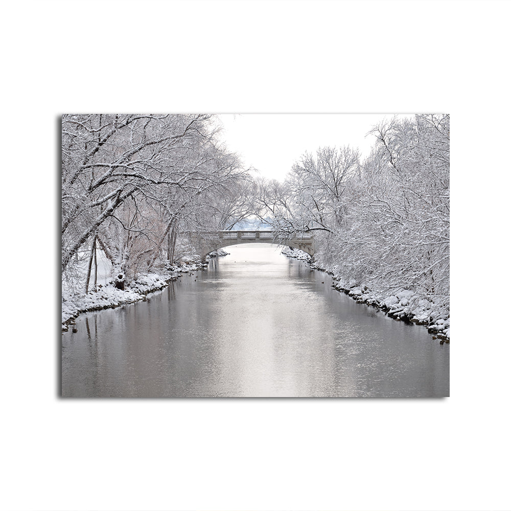 Yahara River In Madison Winter Wall Art