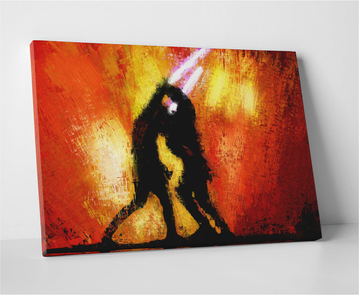 Obi Wan Vs Anakin Panoramic Wall Art