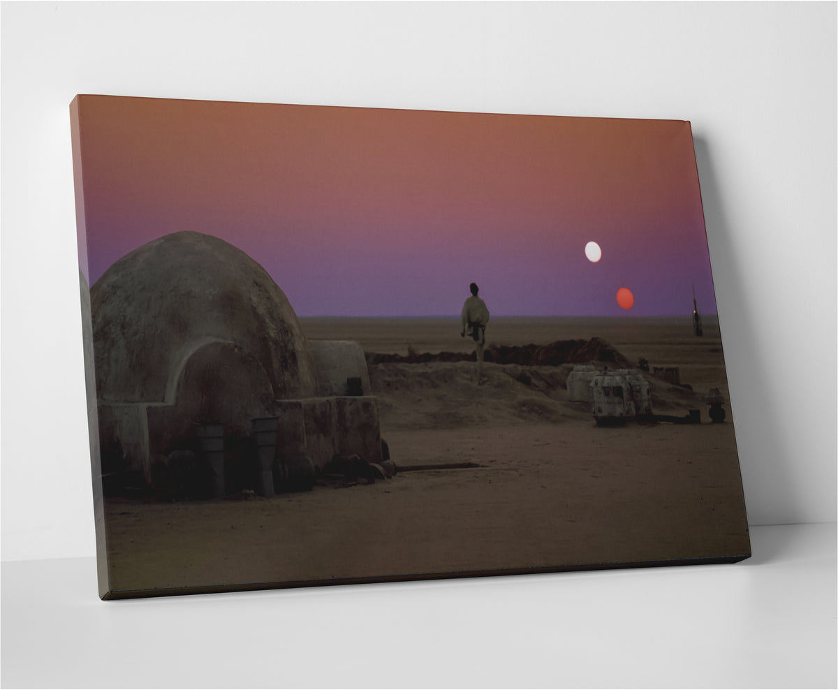 Binary Sunset Panoramic Wall Art