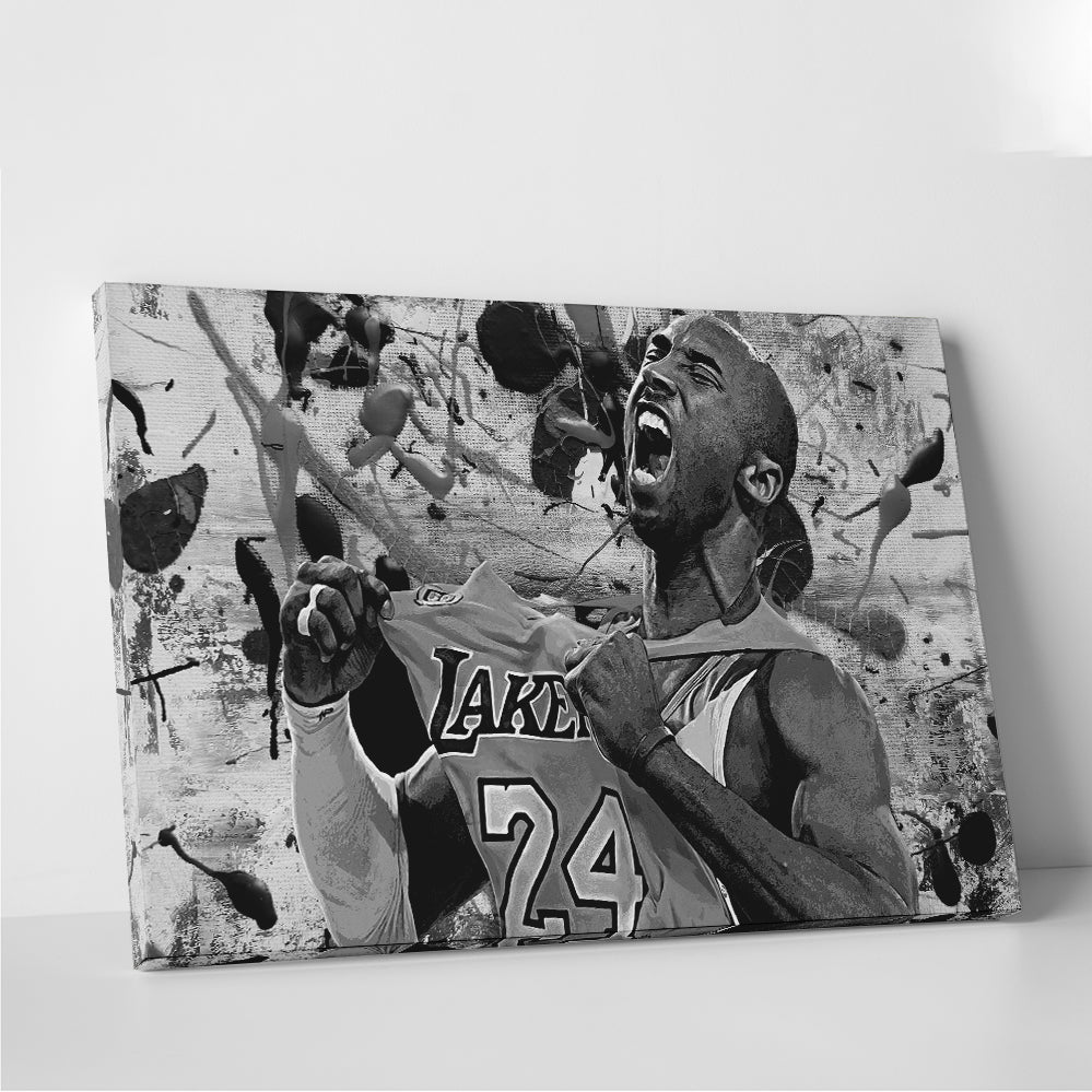 The Black Mamba Grayscale Wall Art
