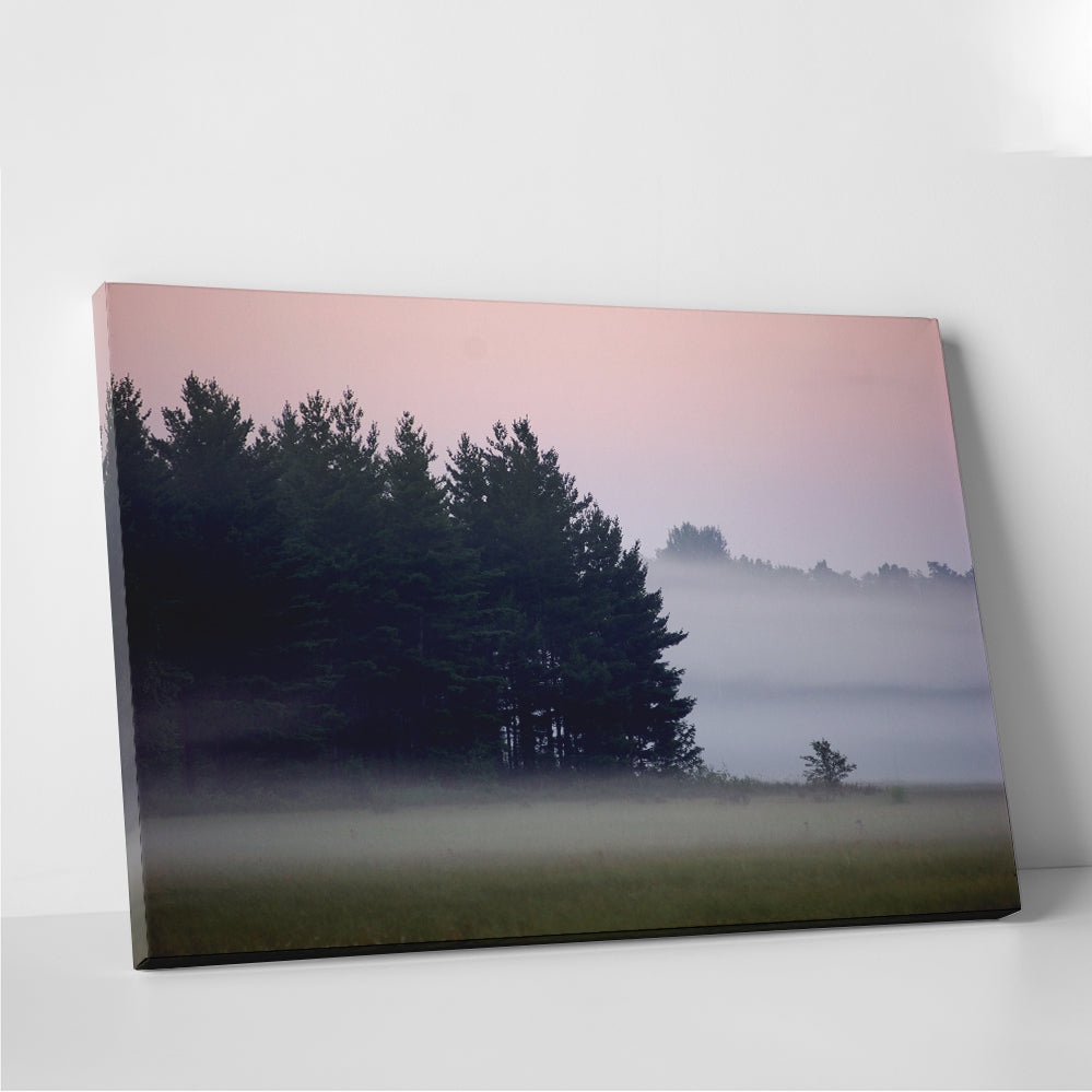 Misty Wisconsin Morning Castle Rock Lake Wall Art