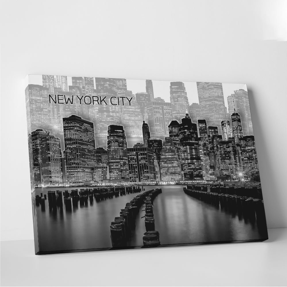 Manhattan Skyline Graphic Art Wall Art