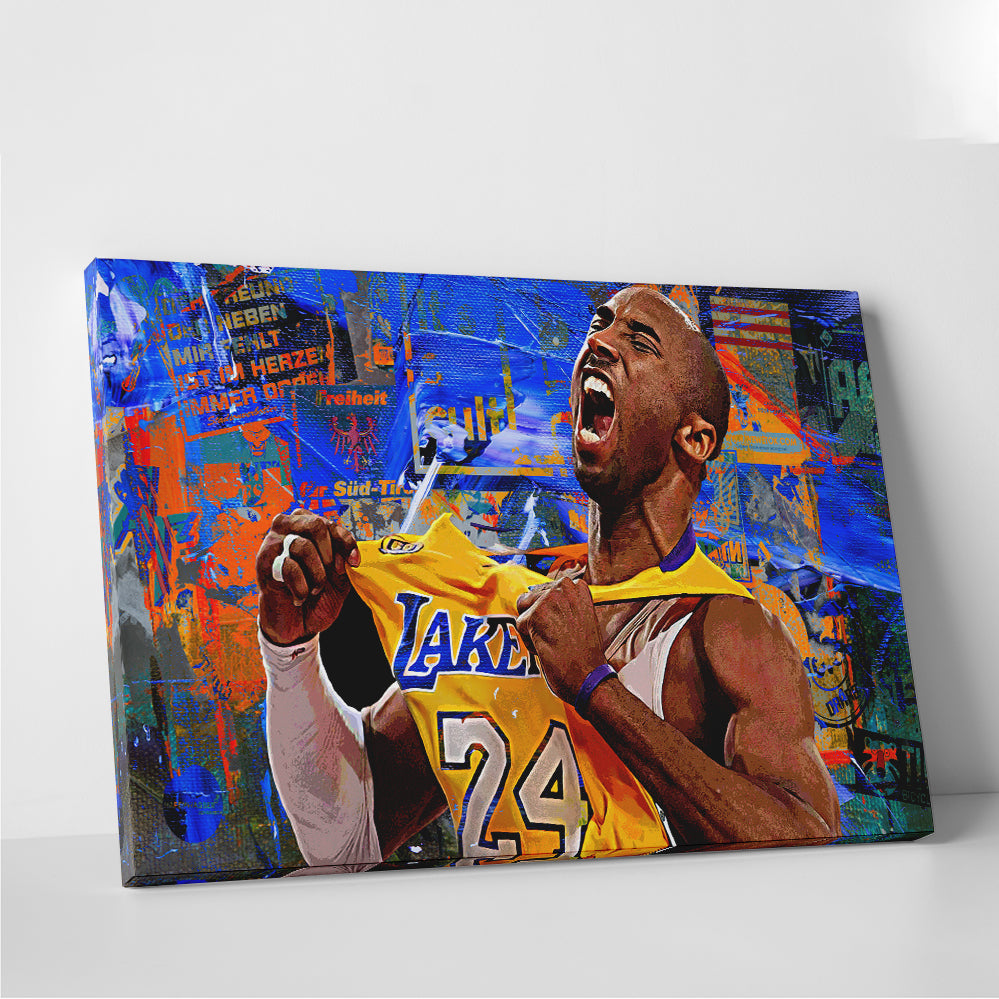 The Black Mamba Vintage Blue Wall Art