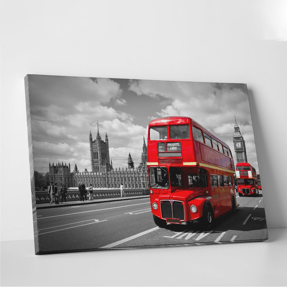 Red Buses in London Wall Art